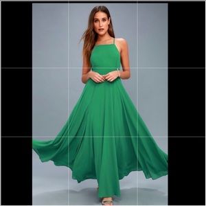 Lulu’s Kelly Green Maxi Dress